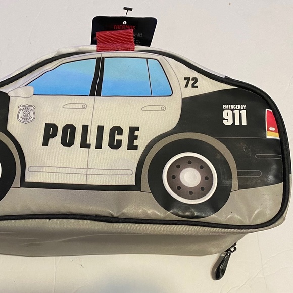 Thermos Police Car Novelty Lunch bag Kit - PVC Free! The Thermos Novelty Lunch K - Picture 2 of 6